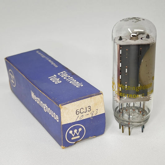 (1) Tested Westinghouse 6CJ3 Tube with Box Date Code 84-03 Vacuum Rectifier Tube