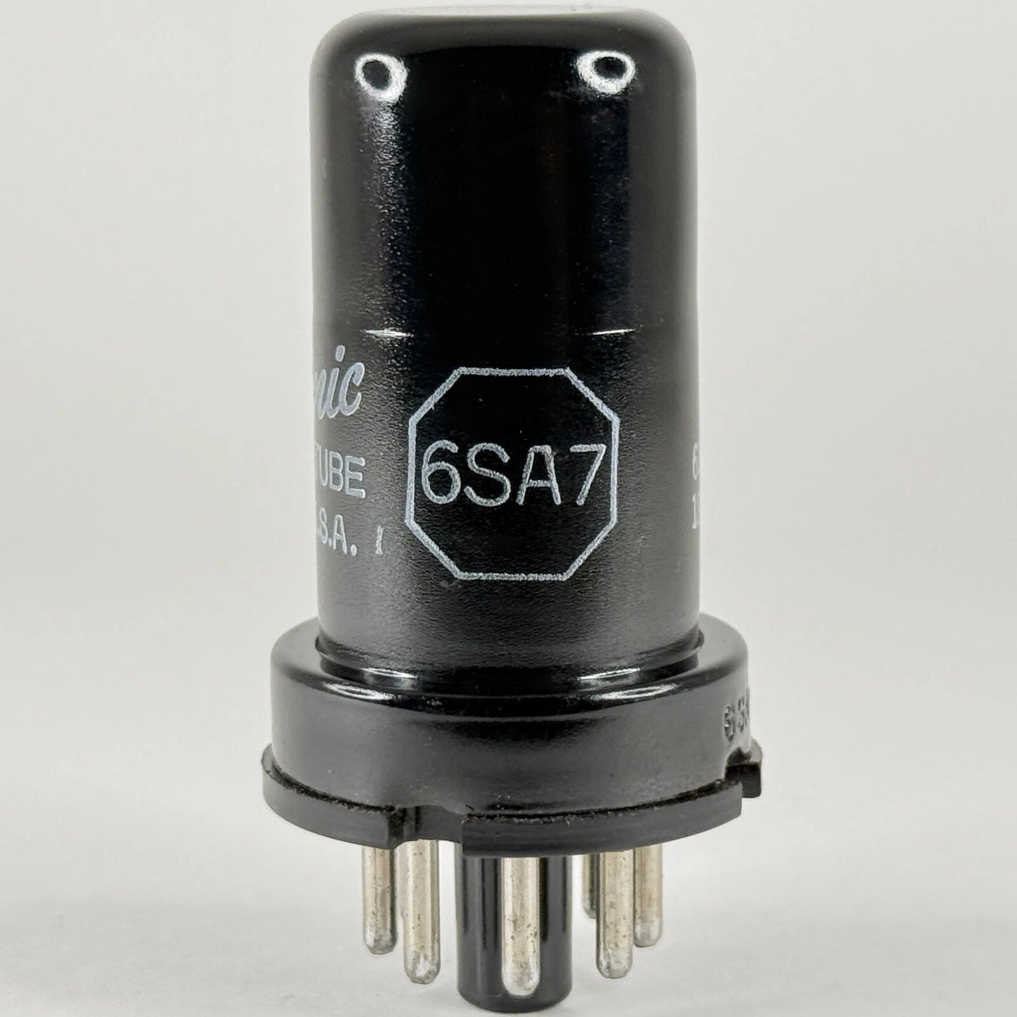 (1) Tested Strong GE 6SA7 Tube with Box Date Code 61-04 Pentagrid Converter Tube
