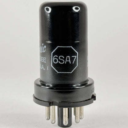 (1) Tested Strong GE 6SA7 Tube with Box Date Code 61-04 Pentagrid Converter Tube