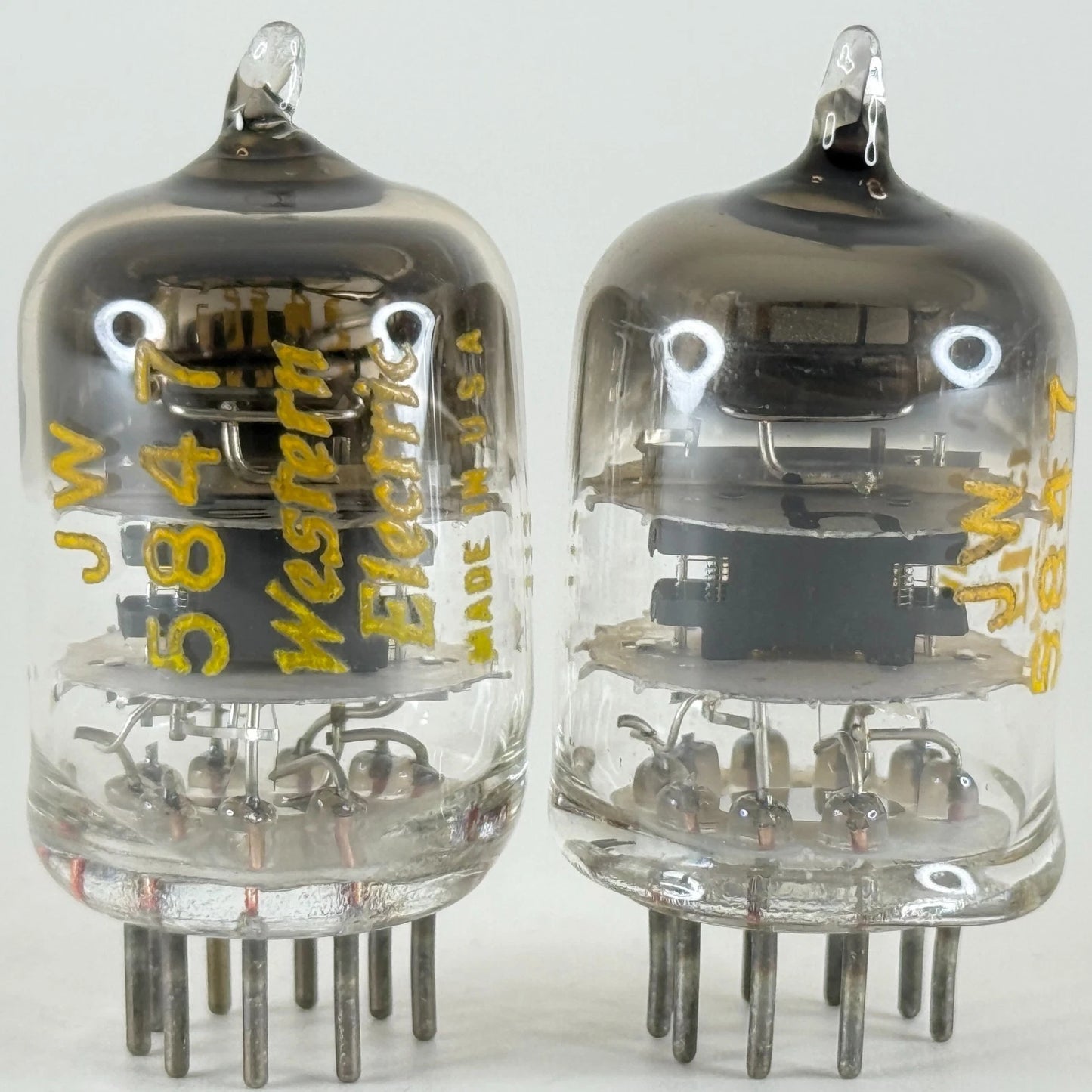 Tested Matched Balanced Pair 1947 Western Electric JW 5847 Tubes Codes 713 & 752