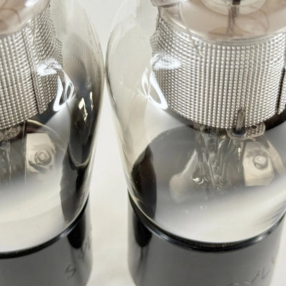 Tested Matched Pair Sylvania Type 24A Tubes Engraved Base Foil Getters Codes D7R