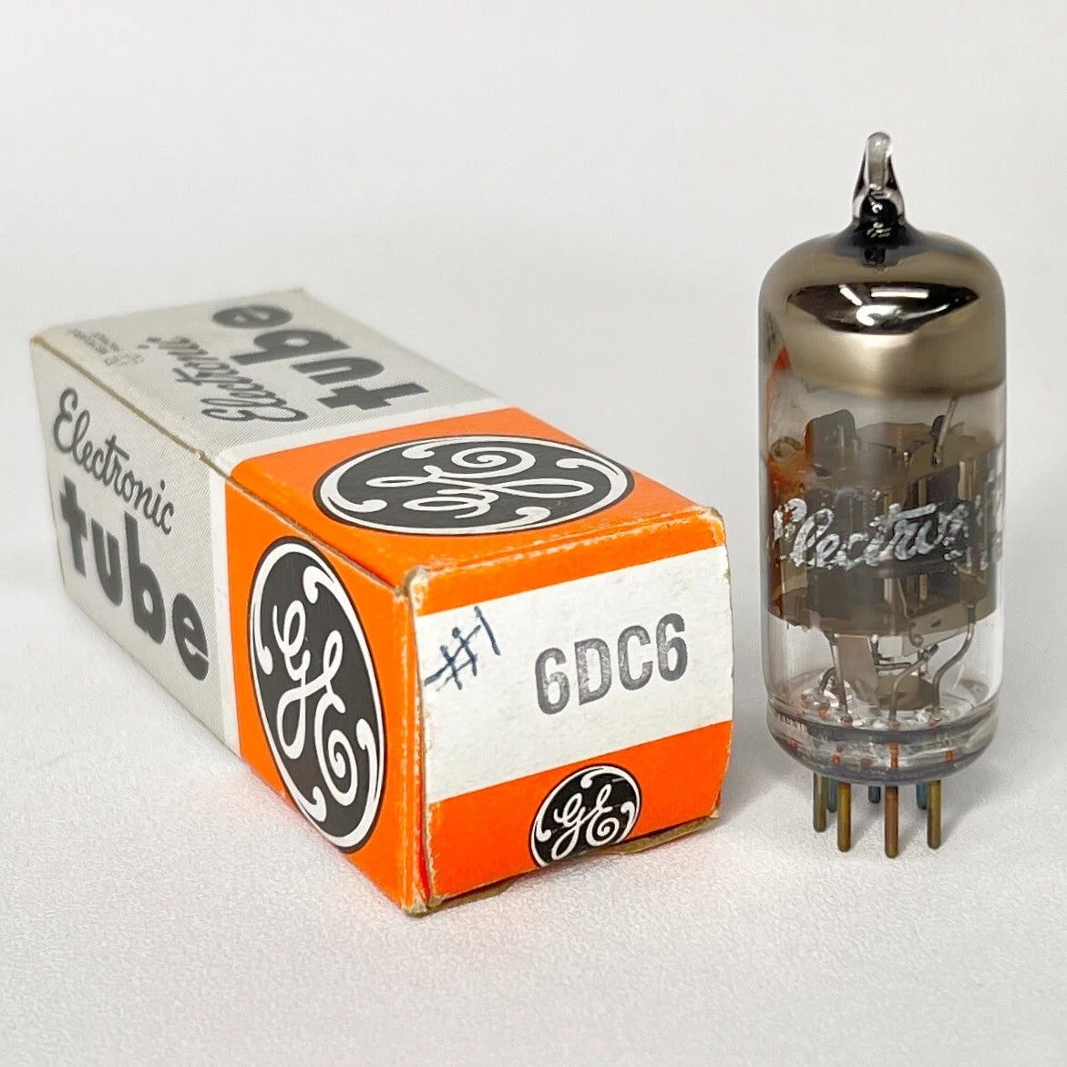 (1) Tested GE 6DC6 Tube with Box Date Code CK General Electric 6DC6 Tube (a)