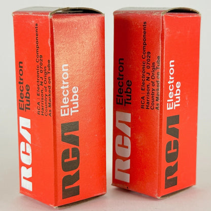 Tested Matched Pair RCA 6DX8/ECL84 Tubes with Boxes Codes EP 6DX8 Tubes ECL84