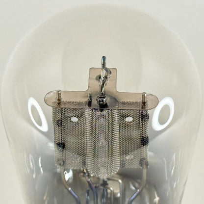 (1) Tested Philco Type 27 Tube Engraved 4 Hole Mesh Cup Getter Code 1L Globe