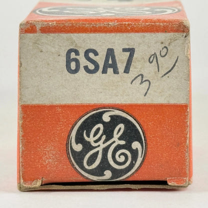 (1) Tested Strong GE 6SA7 Tube with Box Date Code 61-04 Pentagrid Converter Tube