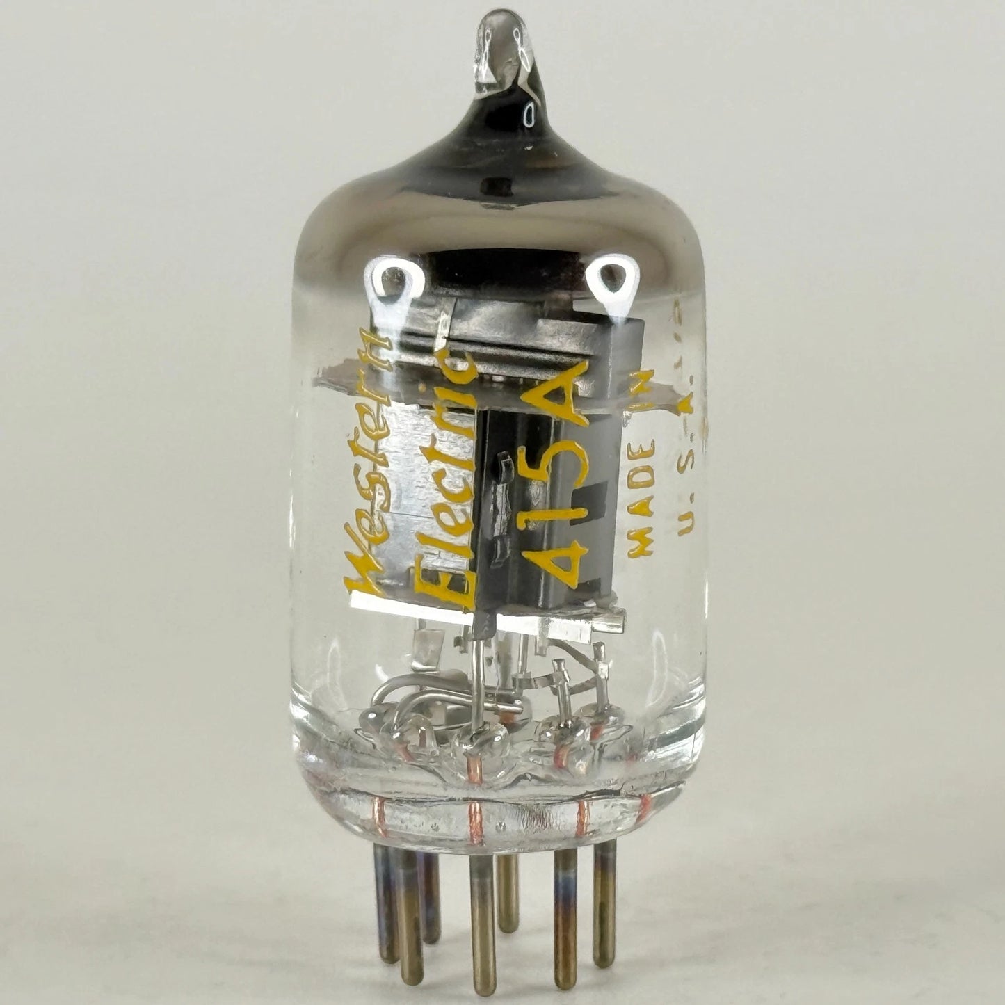 (1) Tested 1971 Western Electric 415A Tube Black Plate O Ring Getter Code 7152