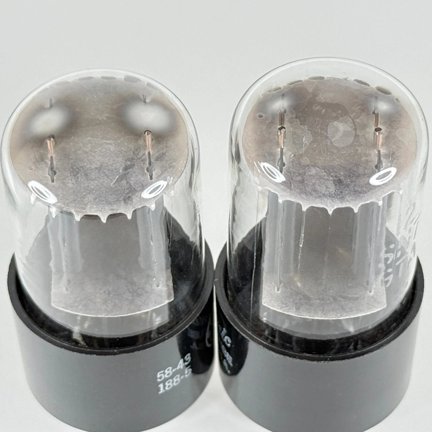 Tested Matched Pair GE 12SN7GTA Tubes Gray Plates Date Codes 58-43 12SN7 GTA