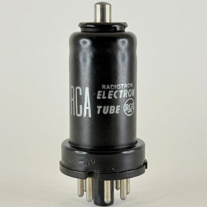 (1) Tested RCA 12K8 Tube Date Code 109 Black Metal Triode Hexode Converter Tube