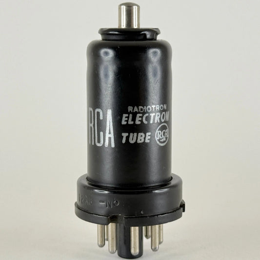 (1) Tested RCA 12K8 Tube Date Code 109 Black Metal Triode Hexode Converter Tube