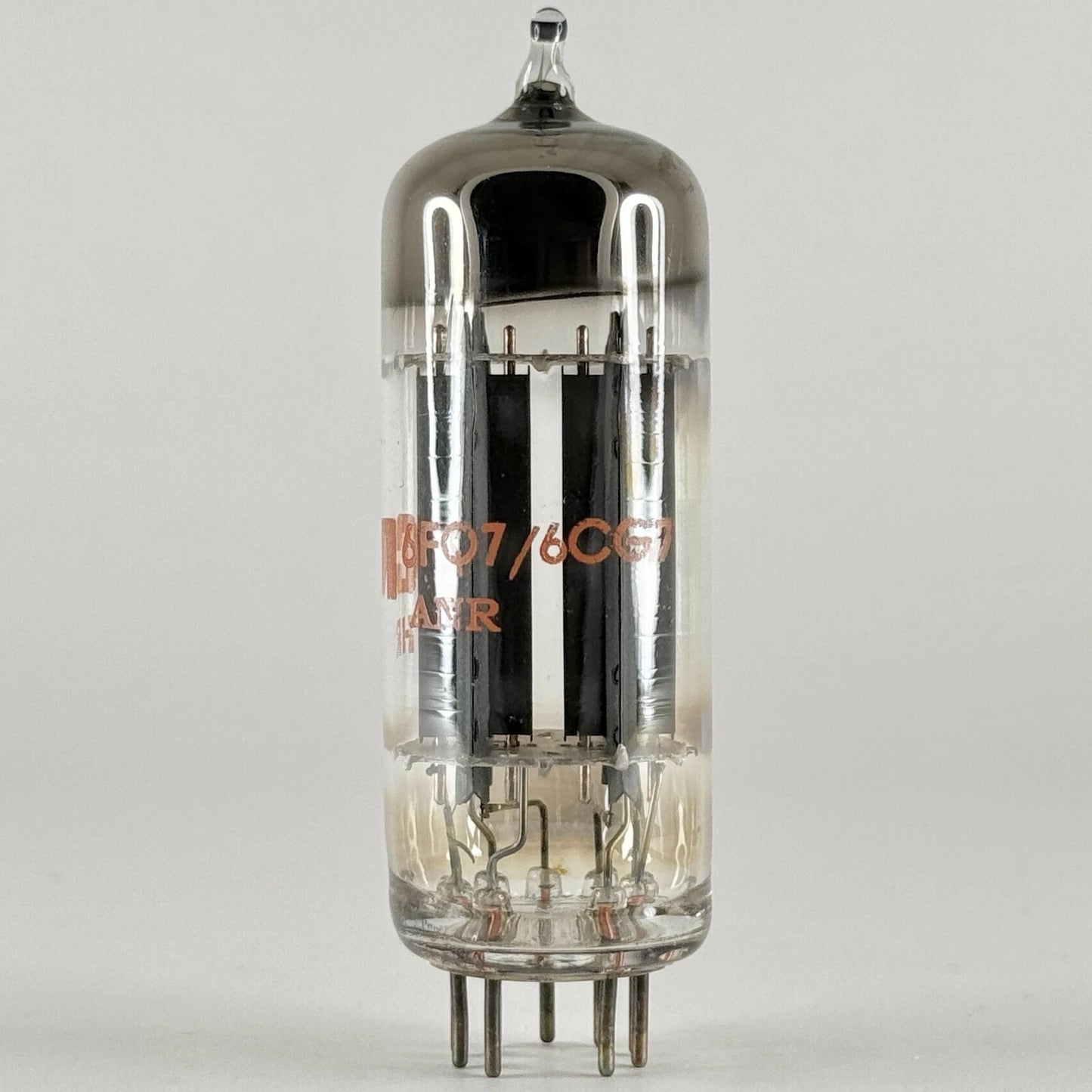 (1) Tested Balanced RCA 6FQ7/6CG7 Tube Gray Plates Code HR ANR 6FQ7 6CG7 Tube