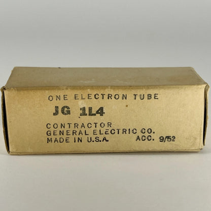 (1) Tested 1952 GE JG 1L4 Tube with Box Code 2-48 General Electric JG-1L4 Tube