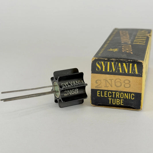 (1) Tested Sylvania 2N68 PNP Germanium Power Transistor with Original Box