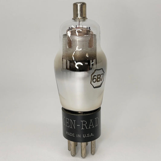 (1) Tested Ken-Rad 6B7 VT-68 Tube Mil-Spec Code V2 Ken Rad Pentode Vacuum Tube (b)