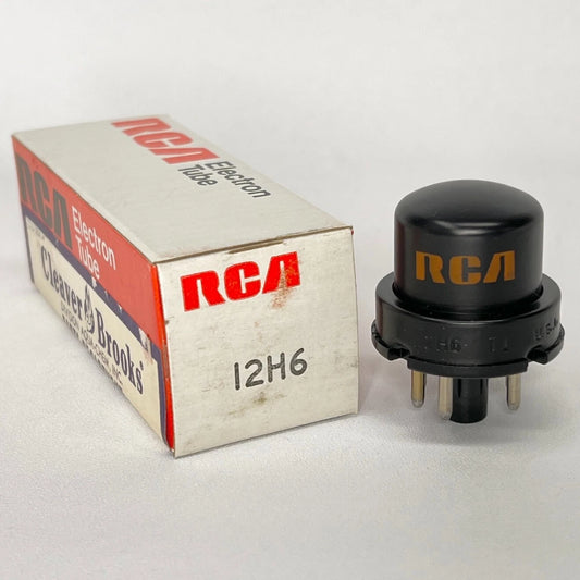 (1) Tested Strong 1970 RCA 12H6 Tube with Cleaver Brooks Box Code DE Diode (e)