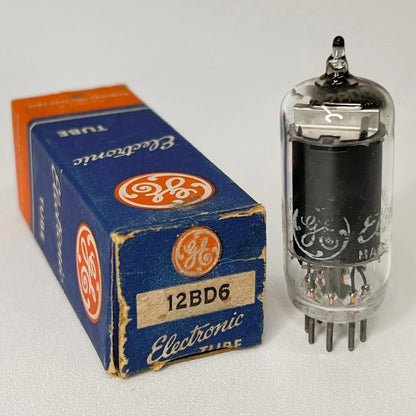 (1) Tested GE 12BD6 Tube with Box Date Code 9-22 General Electric 12BD6 Pentode
