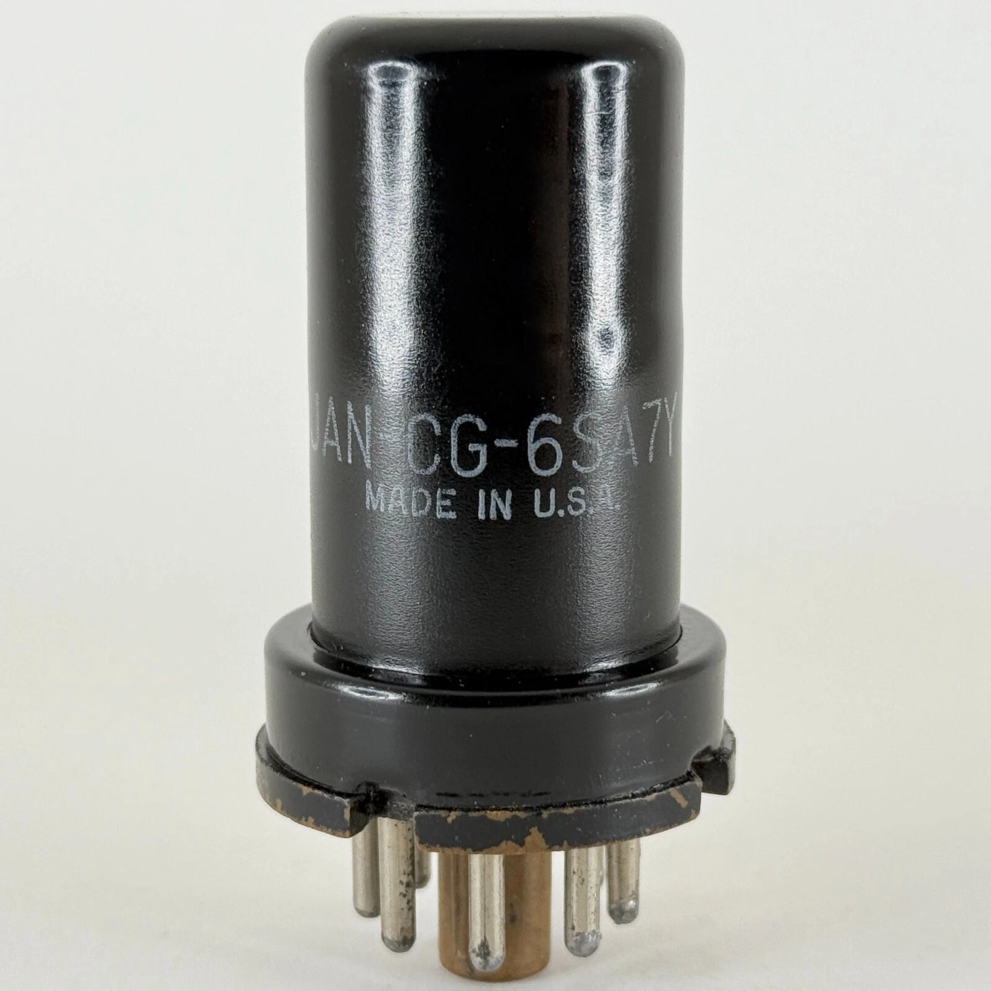 (1) Tested 1952 GE JAN CG 6SA7 Tube Code 2-04 JAN-CG-6SA7Y Pentagrid Converter