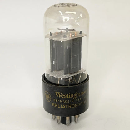 (1) Tested Westinghouse 6SN7GTB Tube Black Plates Code 8R17 6SN7GT Tube