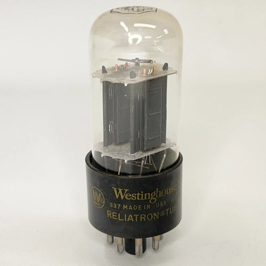 (1) Tested Westinghouse 6SN7GTB Tube Black Plates Code 8R17 6SN7GT Tube