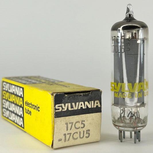(1) Tested Sylvania 17C5/17CU5 Tube with Box Date Code hc AAX 17C5 Tube 17CU5