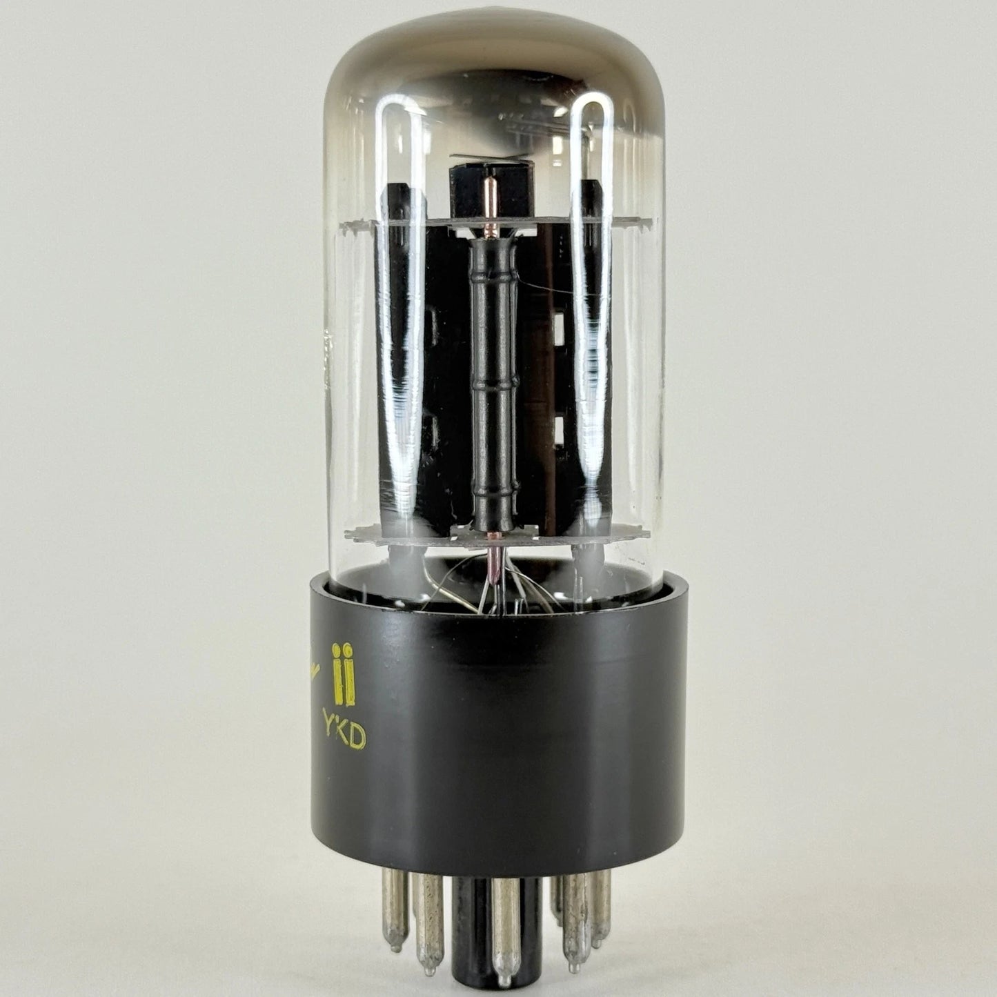(1) Tested Sylvania 6BX7GT Tube Date Code ii YKD Twin Triode Tube Black Plates