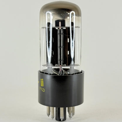 (1) Tested Sylvania 6BX7GT Tube Date Code ii YKD Twin Triode Tube Black Plates