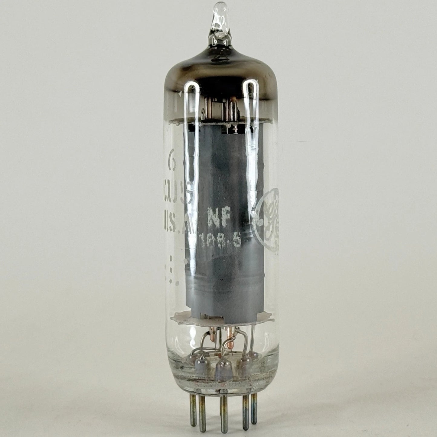 (1) Tested GE 6CU5 & Box Date Code NF Gray Plate Power Pentode (b)