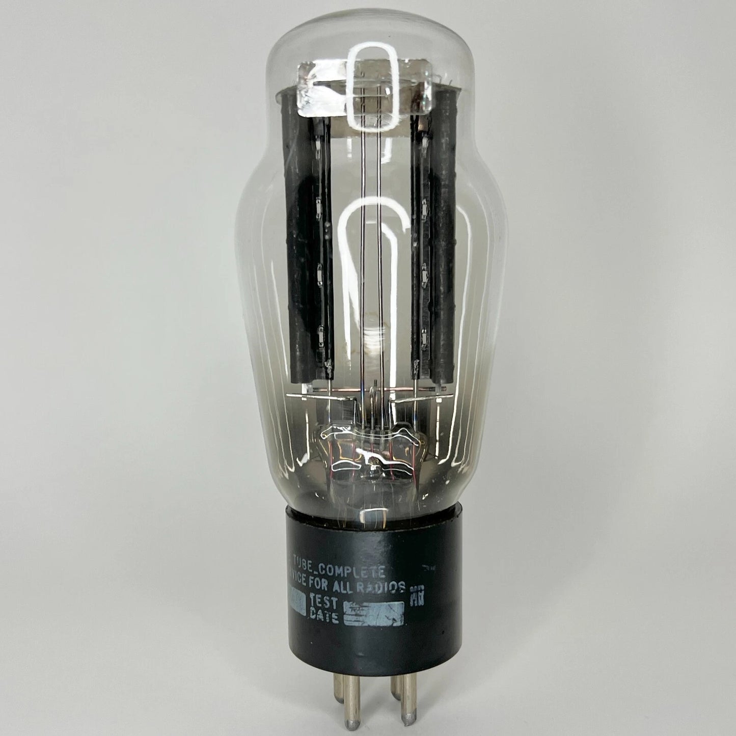 (1) Tested National Union 5Z3 Tube Hanging Filament Black Plates Date Code JN