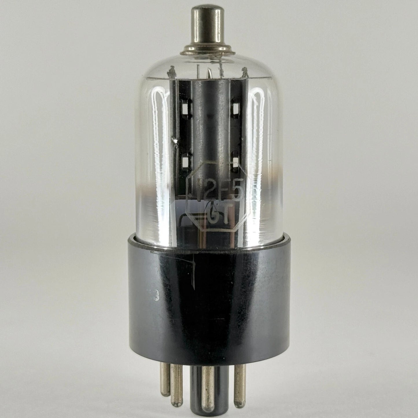 (1) Tested RCA 12F5GT Tube RCA Meatball Logo Black Plate 12F5 GT High Mu Triode