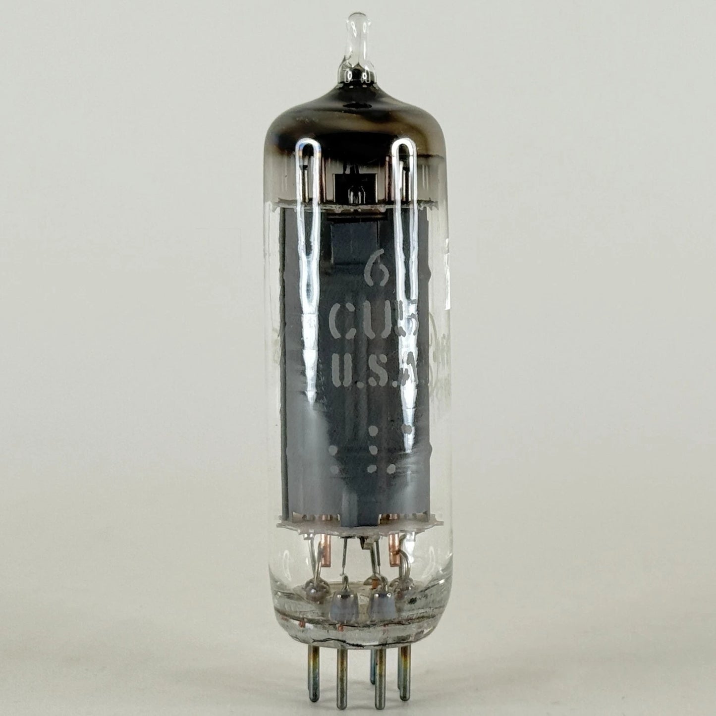 (1) Tested GE 6CU5 & Box Date Code NF Gray Plate Power Pentode (b)