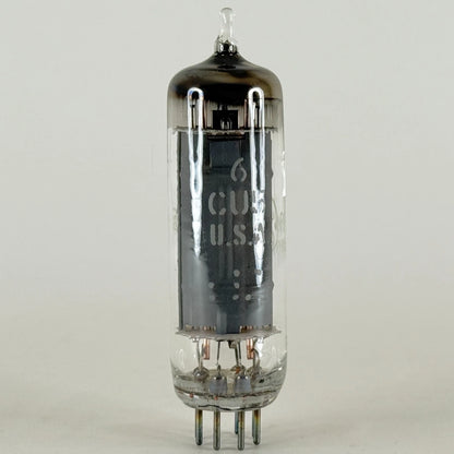 (1) Tested GE 6CU5 & Box Date Code NF Gray Plate Power Pentode (b)
