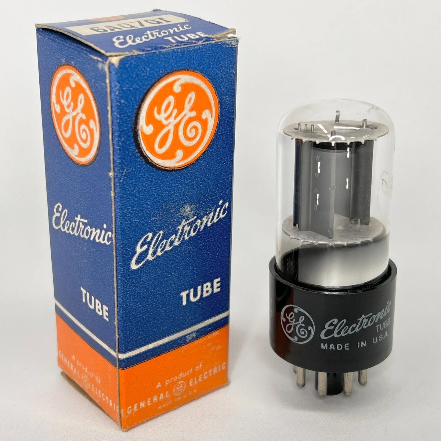 (1) Tested GE 6AQ7GT Tube with Box Date Code 2-52 General Electric 6AQ7 GT Tube