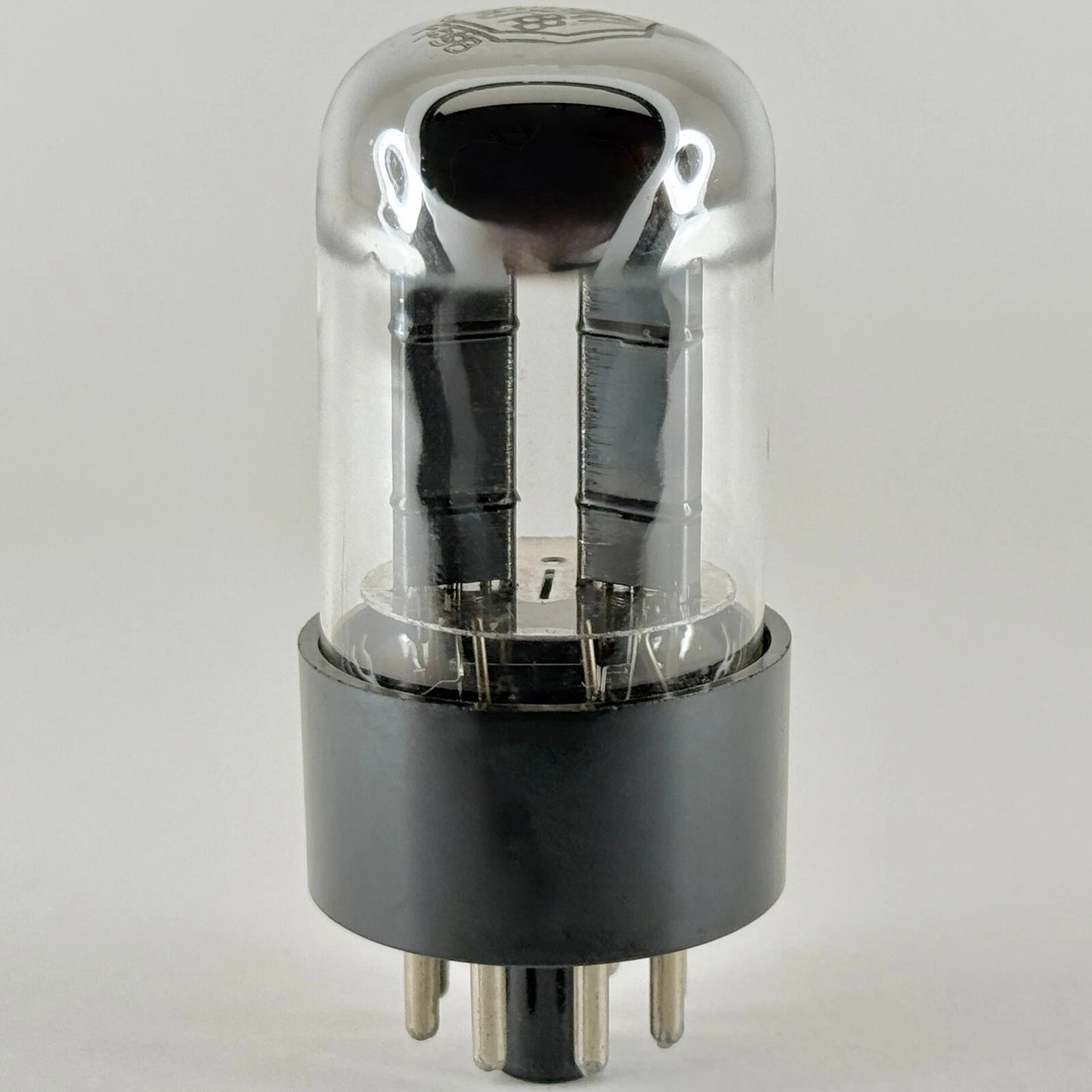 (1) Tested Silvertone 6SN7GTB Tube Chrome Dome Black Plates Code 552 6SN7GT