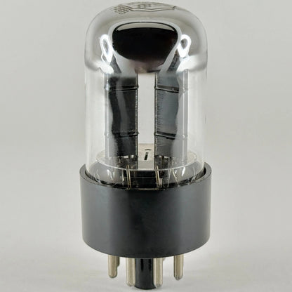 (1) Tested Silvertone 6SN7GTB Tube Chrome Dome Black Plates Code 552 6SN7GT
