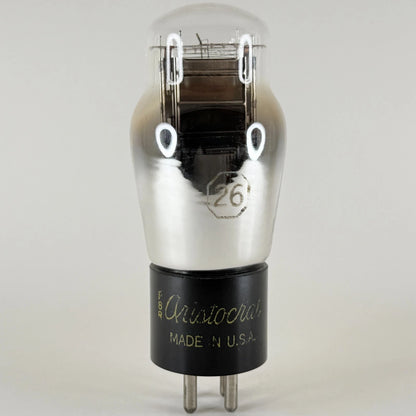 (1) Tested Aristocrat Type 26 Tube Date Code F8R Medium Mu Triode Tube