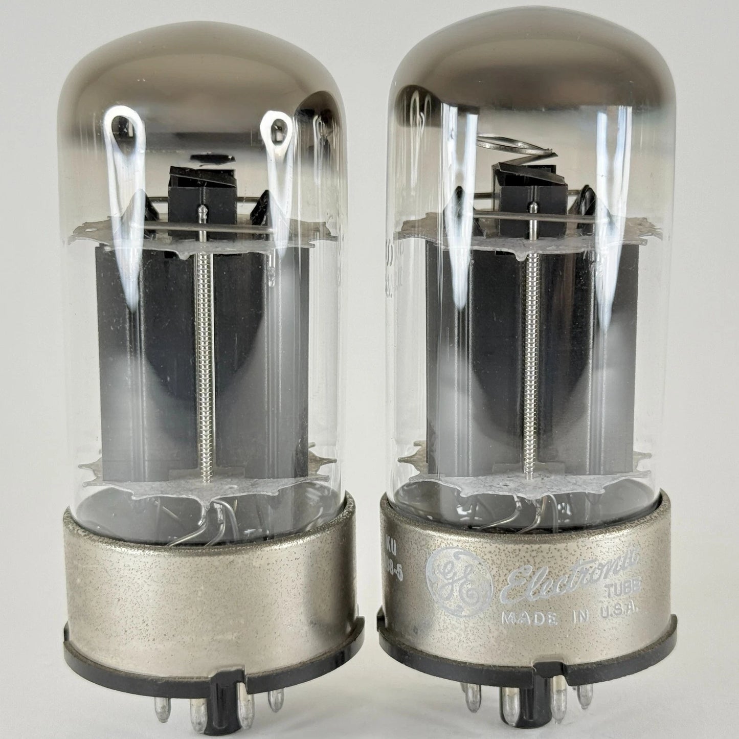 Tested Matched Pair GE 6080 Tubes Codes KU General Electric Type 6080 Triodes