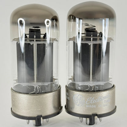 Tested Matched Pair GE 6080 Tubes Codes KU General Electric Type 6080 Triodes