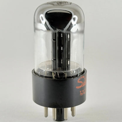 (1) Tested Silvertone 6SN7GTB Tube Chrome Dome Black Plates Code 552 6SN7GT