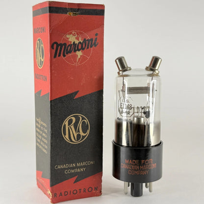 (1) Tested Marconi Radiotron E1148 Tube with Box Date Code 5-42 Amp Oscillator