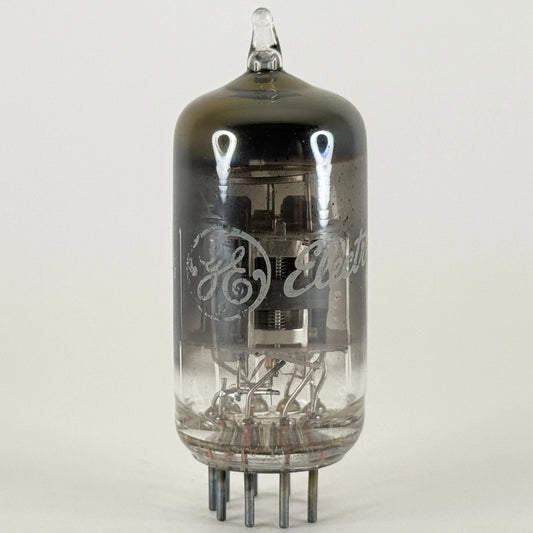 (1) Tested Strong GE 6KT8 Tube Rainbow Glass Getter Code CA Triode Pentode Tube