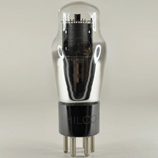 (1) Tested Philco Type 41 Tube Date Code 6S Engraved Base Power Pentode 41 Tube