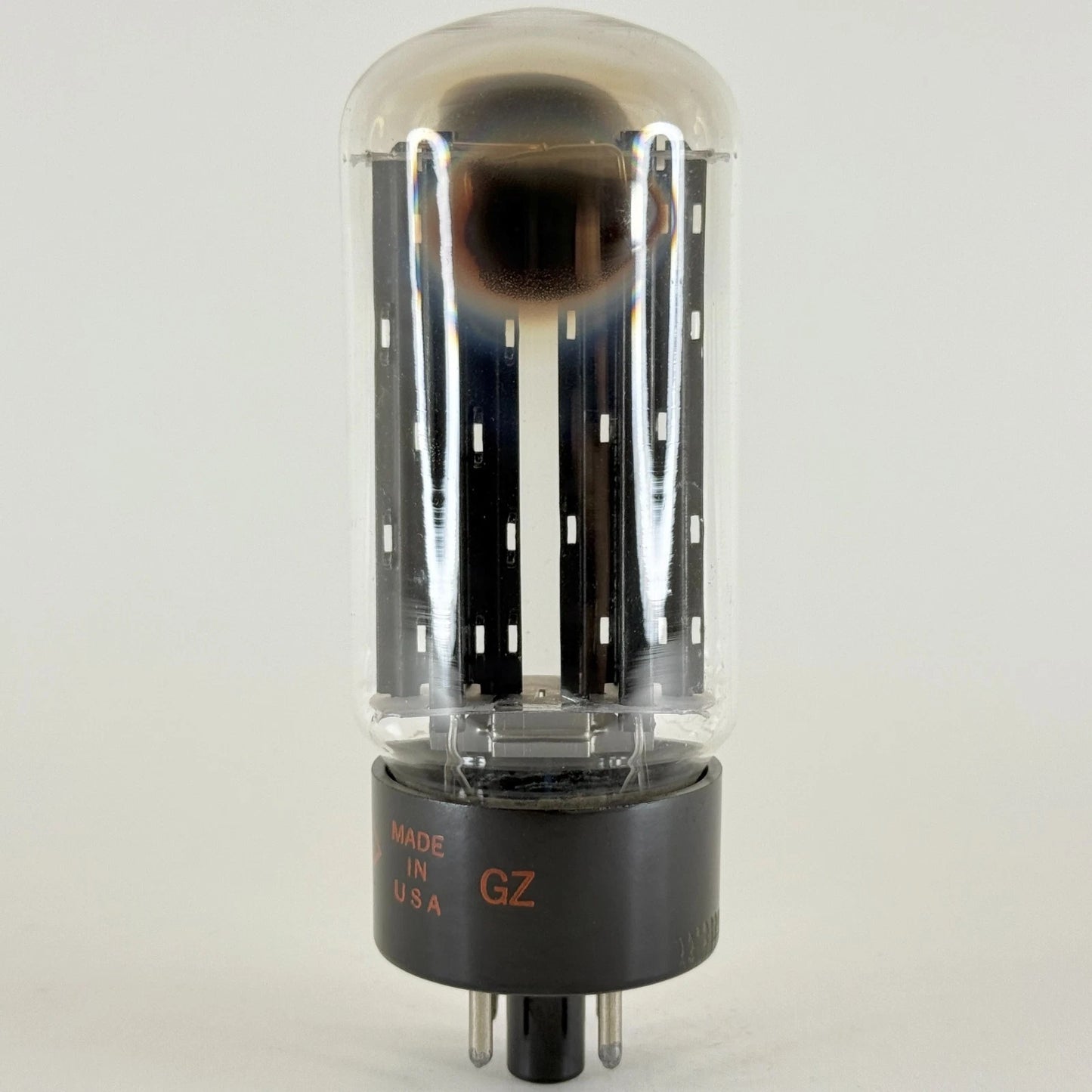 (1) Tested CBS 5U4GB Tube Smooth Black Plates Dual Getters Code GZ 5U4 GB Tube