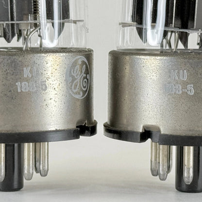 Tested Matched Pair GE 6080 Tubes Codes KU General Electric Type 6080 Triodes