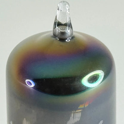 (1) Tested Strong GE 6KT8 Tube Rainbow Glass Getter Code CA Triode Pentode Tube