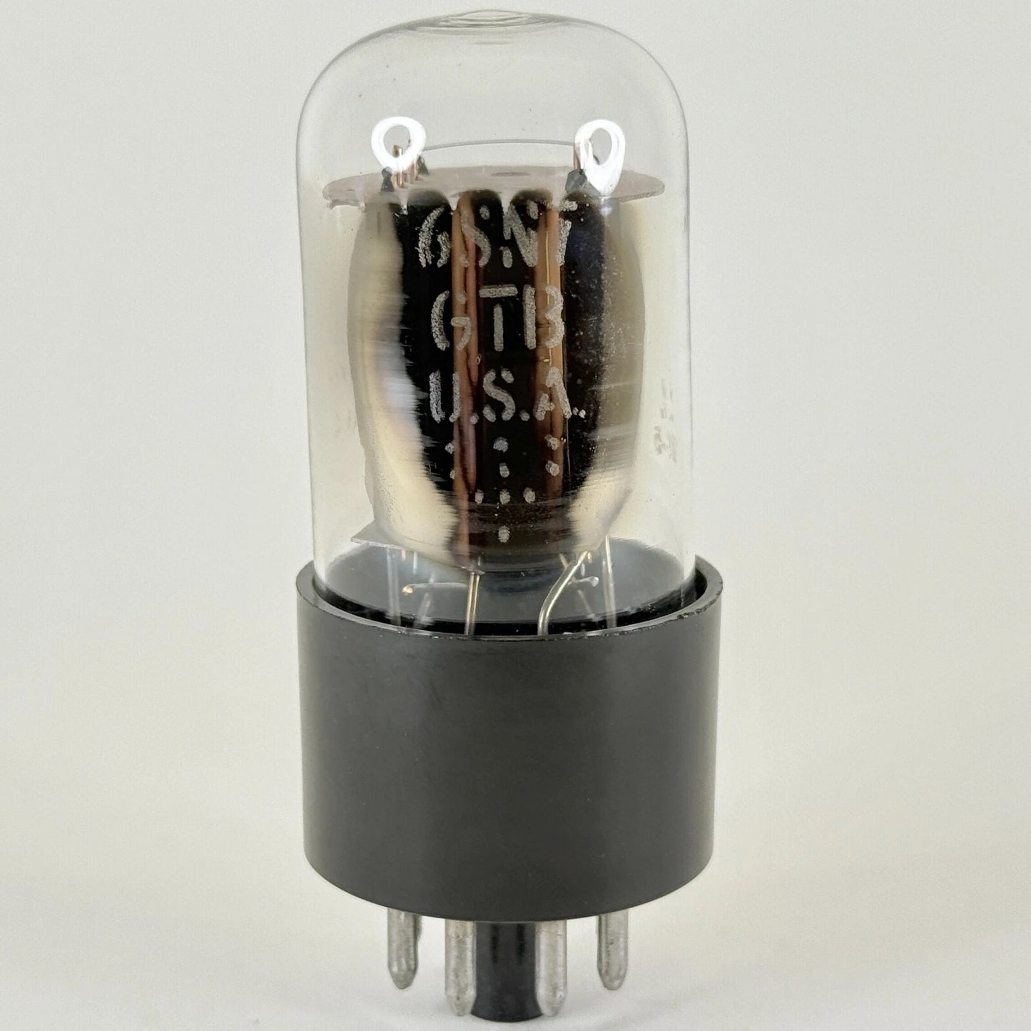 (1) Tested GE 6SN7GTB Tube Glow Top Filament O Getter Code LL 6SN7GT