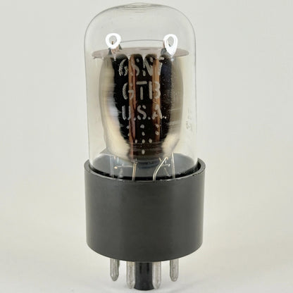 (1) Tested GE 6SN7GTB Tube Glow Top Filament O Getter Code LL 6SN7GT