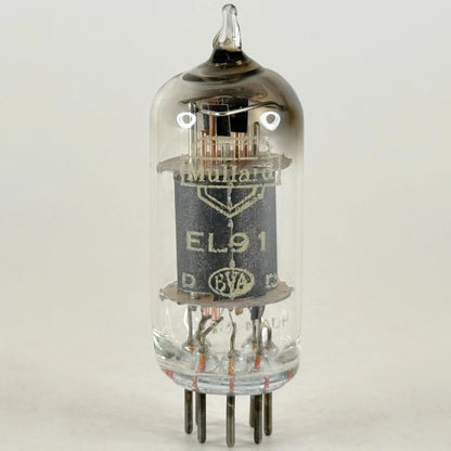 (1) Tested Mullard Blackburn EL91 Tube (6AM5) Date Code 1241 B2 Pentode Output