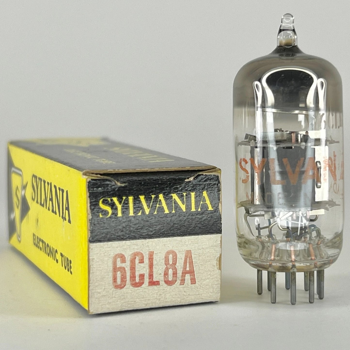(1) Tested Sylvania 6CL8A Tube with Box Date Code jd ADM Sylvania 6CL8 A Tube