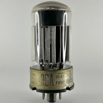 (1) Tested Balanced RCA 6080 Tube Code 3-04 Black Plate RCA 6080 Twin Triode