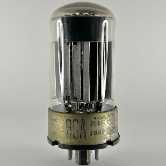 (1) Tested Balanced RCA 6080 Tube Code 3-04 Black Plate RCA 6080 Twin Triode