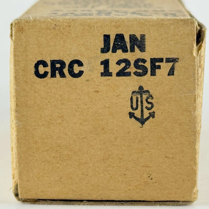(1) Tested 1944 RCA JAN CRC 12SF7 Tube with Box Mil Spec Date Code H3E (b)